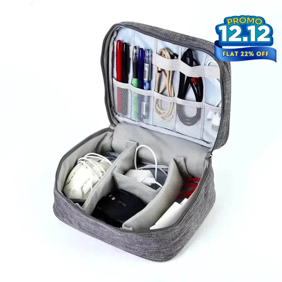 2 Layer Gadget Pouch Organizer