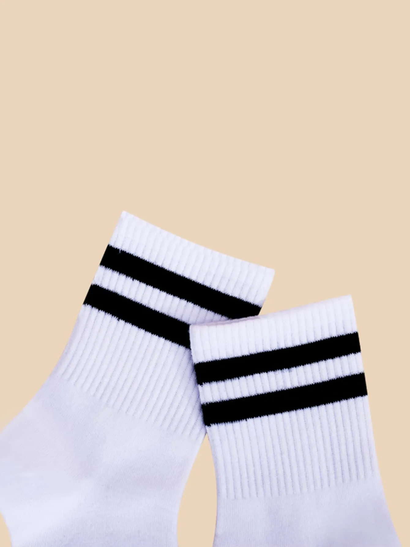 2pairs Striped Crew Socks for Men Women Fun Socks Funky Socks Novelty Socks