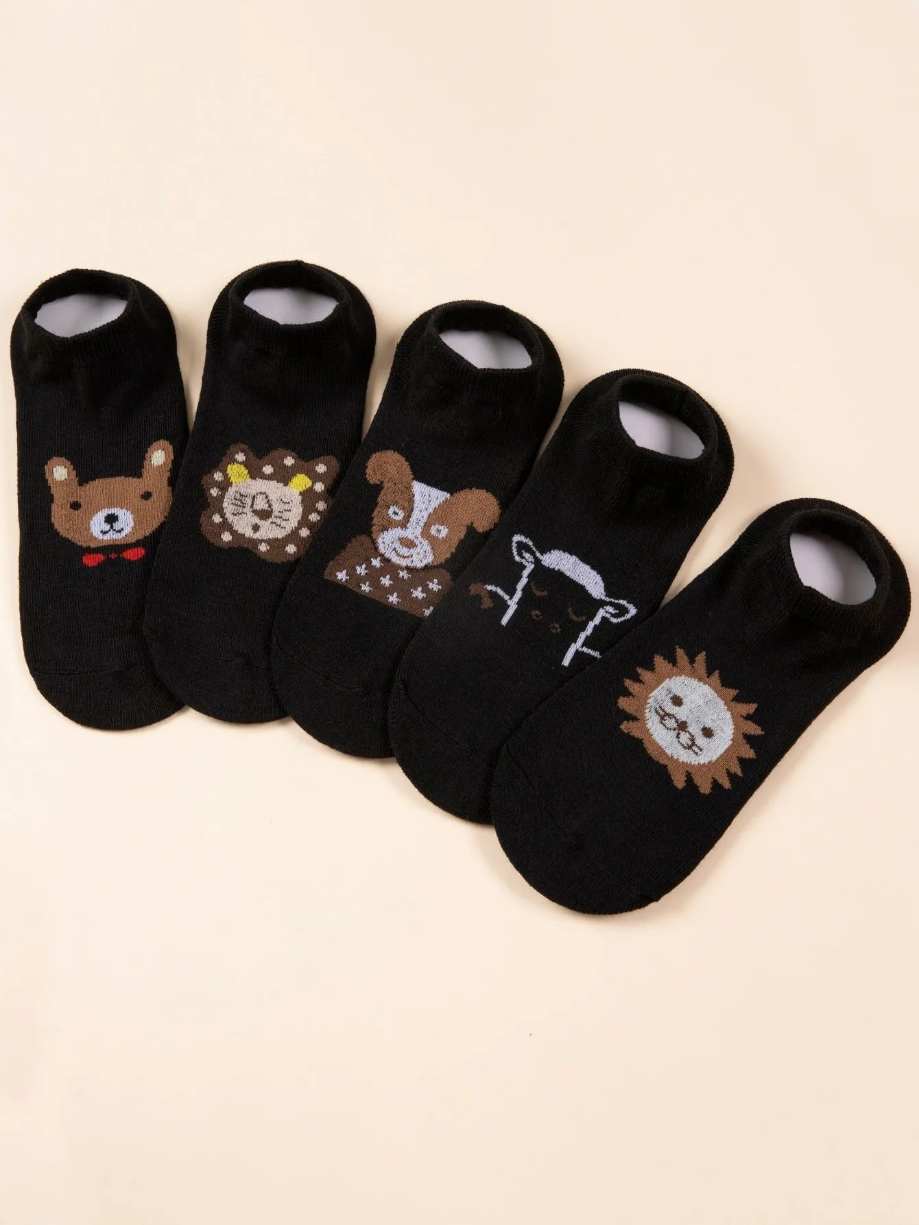 5pairs Dog Bear Sheep Socks for Women Fun Socks Funky Socks Novelty Socks