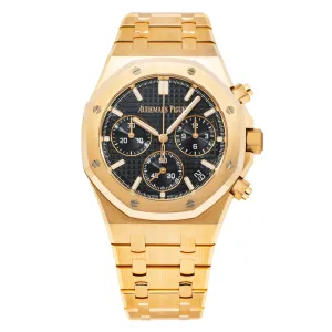 Audemars Piguet Royal Oak Chronograph 26320BA 41MM Blue Dial With Yellow Gold Bracelet