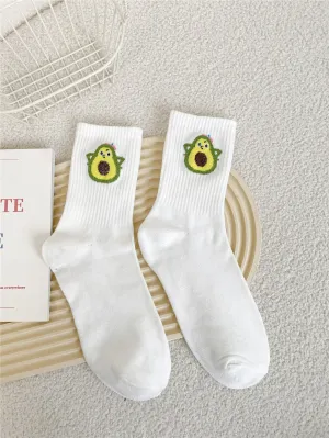 Avocado Socks Cute Socks for Women Funny Socks for Women Novelty Socks Funky