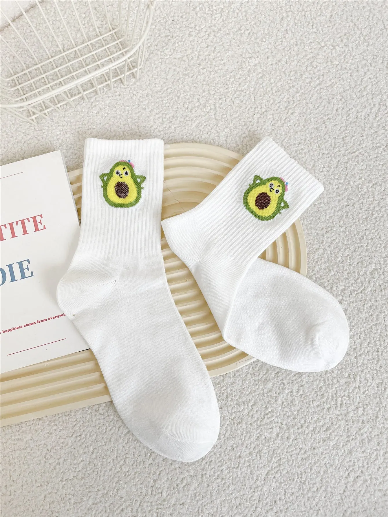 Avocado Socks Cute Socks for Women Funny Socks for Women Novelty Socks Funky