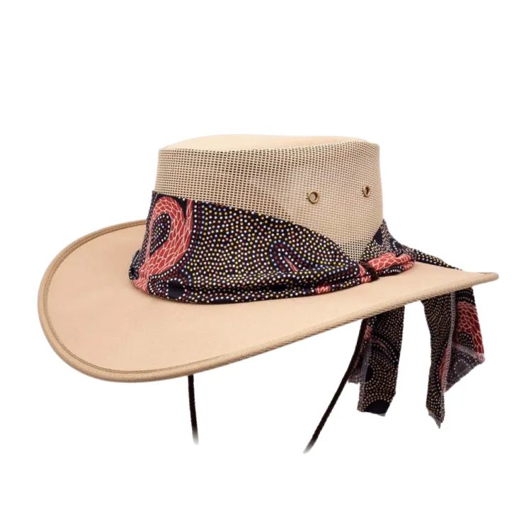 Barmah 1047BA Ladies Canvas Drover - Beige