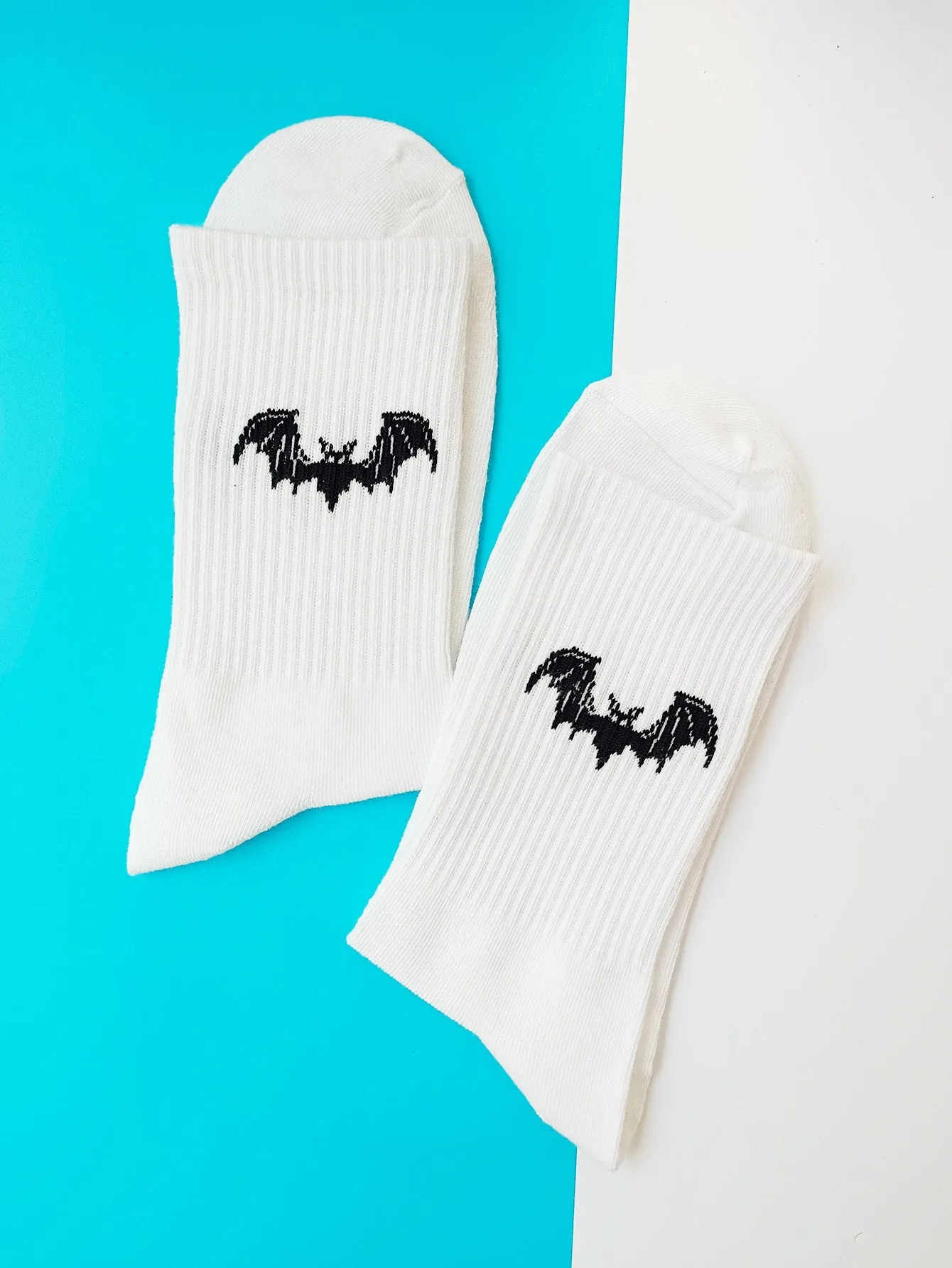 Bat Pattern Crew Socks Silly Socks for Men Funky Socks Funny Socks Novelty Socks