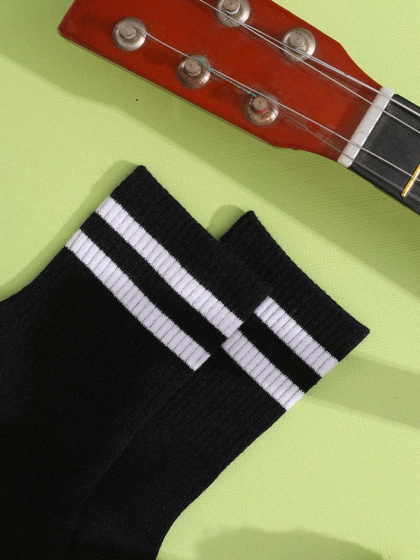 Black and White Striped Crew Socks Silly Socks for Women Funky Socks Funny Socks