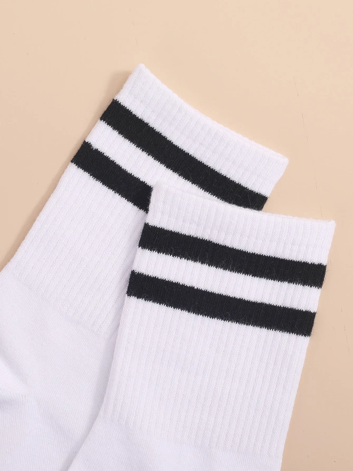 Black Striped Crew Socks Silly Socks for Men Funky Socks Funny Socks Novelty