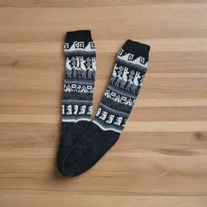 Blackish Grey Alpaca socks