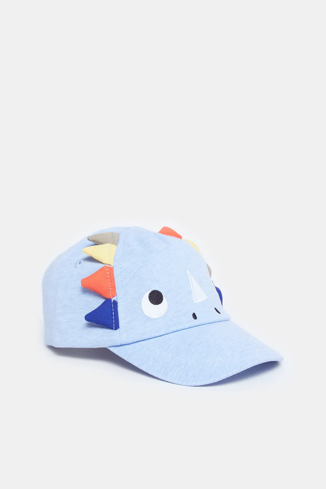 Boys Blue Dino Embroidery Cap