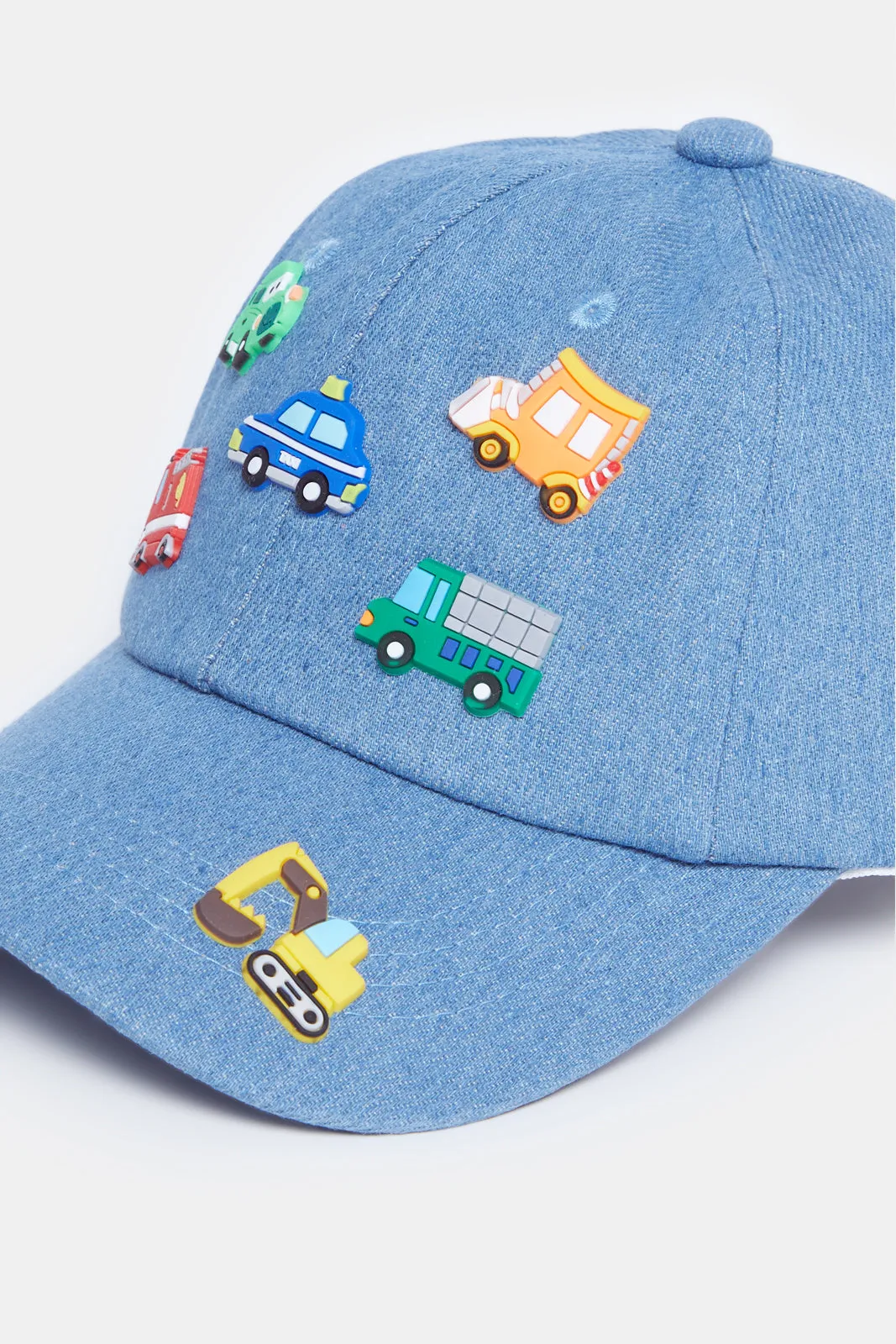 Boys Blue Truck Embellished Cap