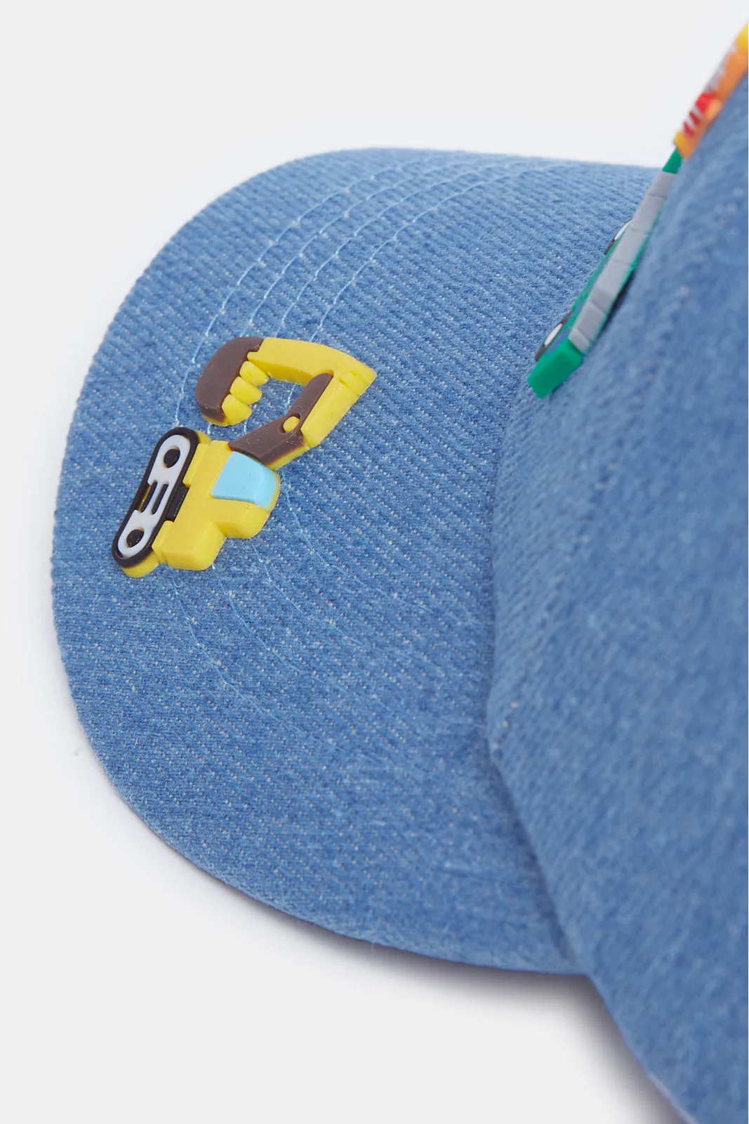 Boys Blue Truck Embellished Cap