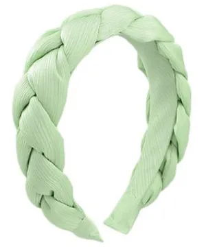 Braided Wide Headband - Mint