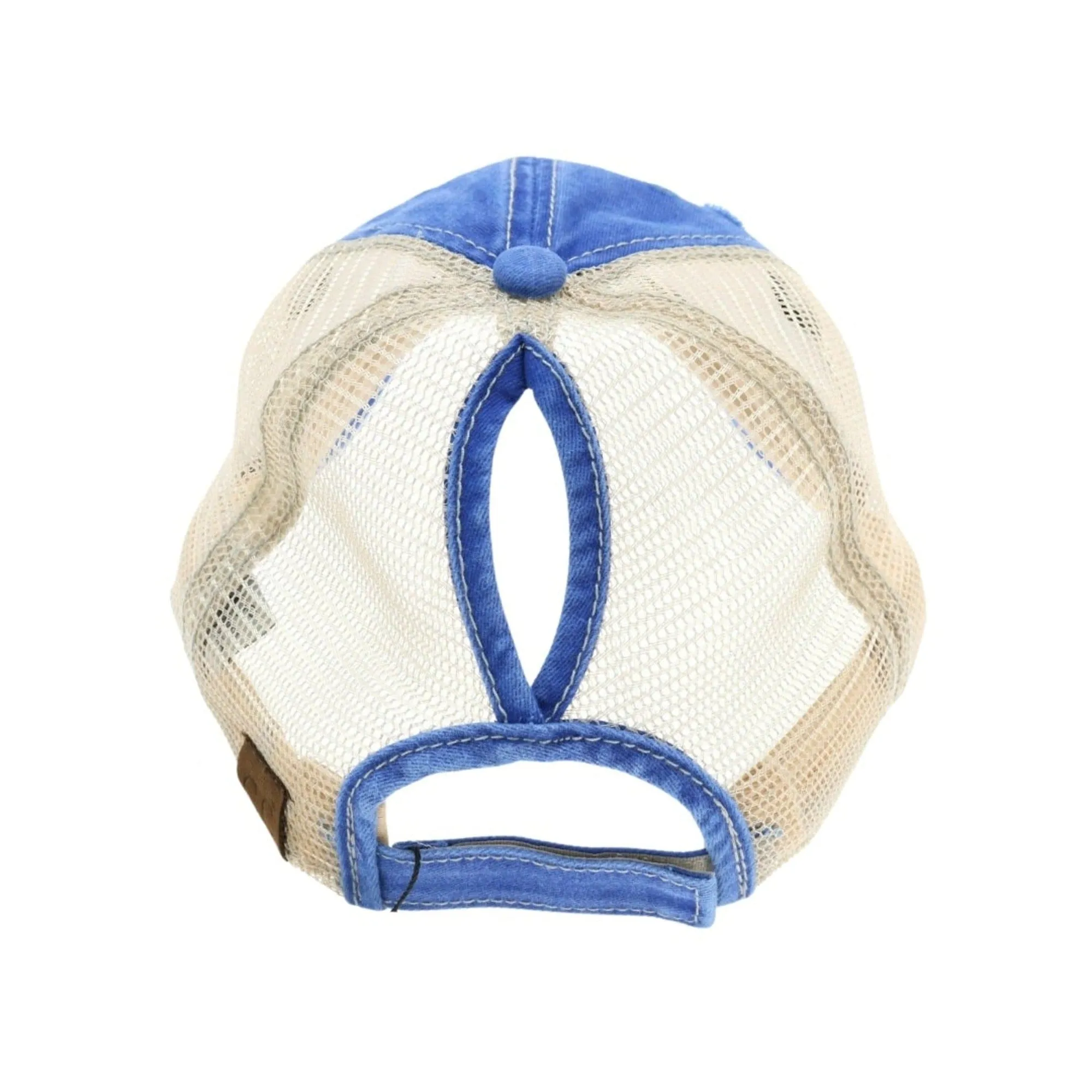 BT12 Washed Mesh Back High Pony Baseball Cap