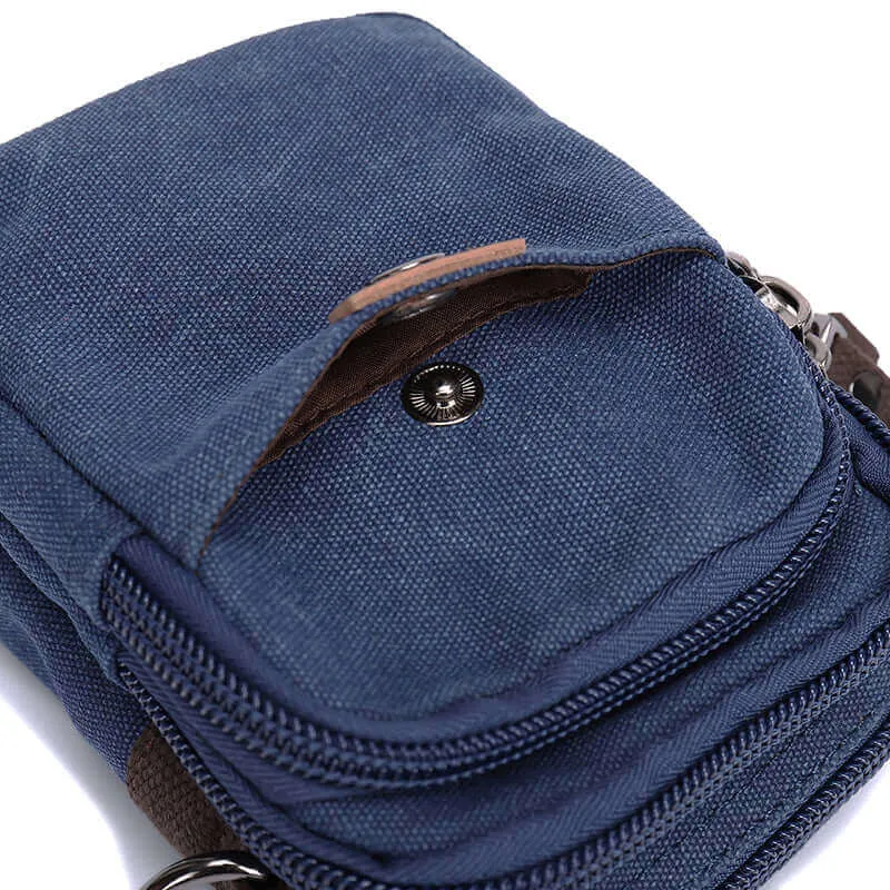 Canvas Small Crossbody Bag | Side Bag for Travel & Daily Use