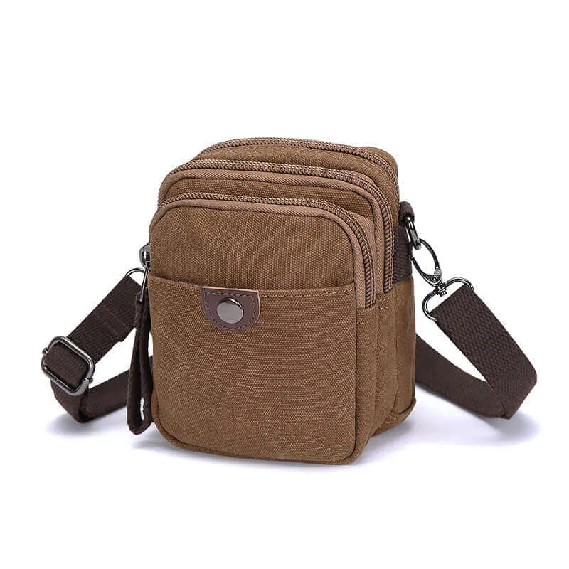 Canvas Small Crossbody Bag | Side Bag for Travel & Daily Use