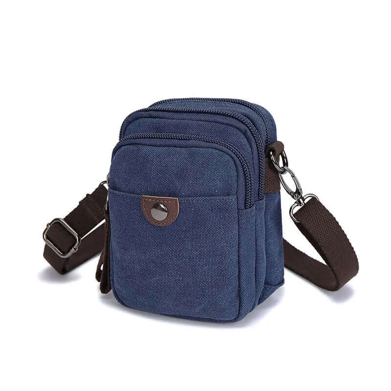 Canvas Small Crossbody Bag | Side Bag for Travel & Daily Use