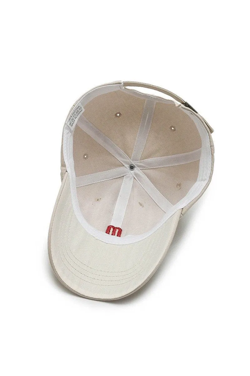 CASUAL TREND EMBROIDERY SUNSHADE BASEBALL CAP