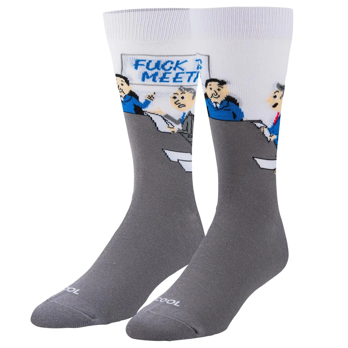 Cool Socks F This Meeting Crew Socks