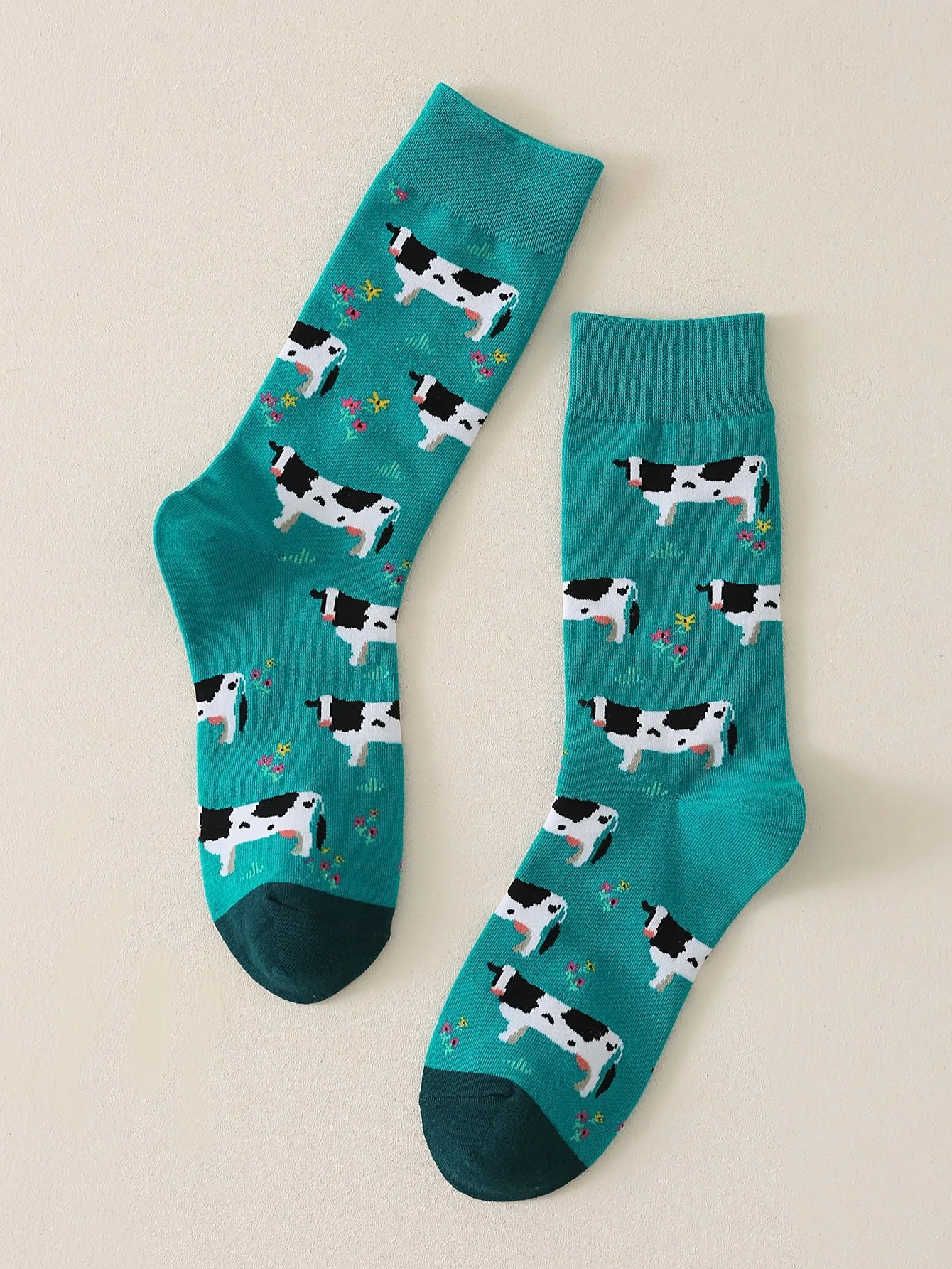 Cow Crew Socks, Funny Socks for Women, Novelty Socks, Funky Socks, Gift for Her