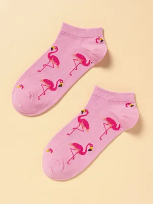 Cute Flamingo Socks Ankle Socks Funny Socks for Women Novelty Socks Funky Socks