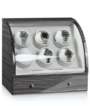 DH Watch Winder Basel 6 LCD Dark Oak