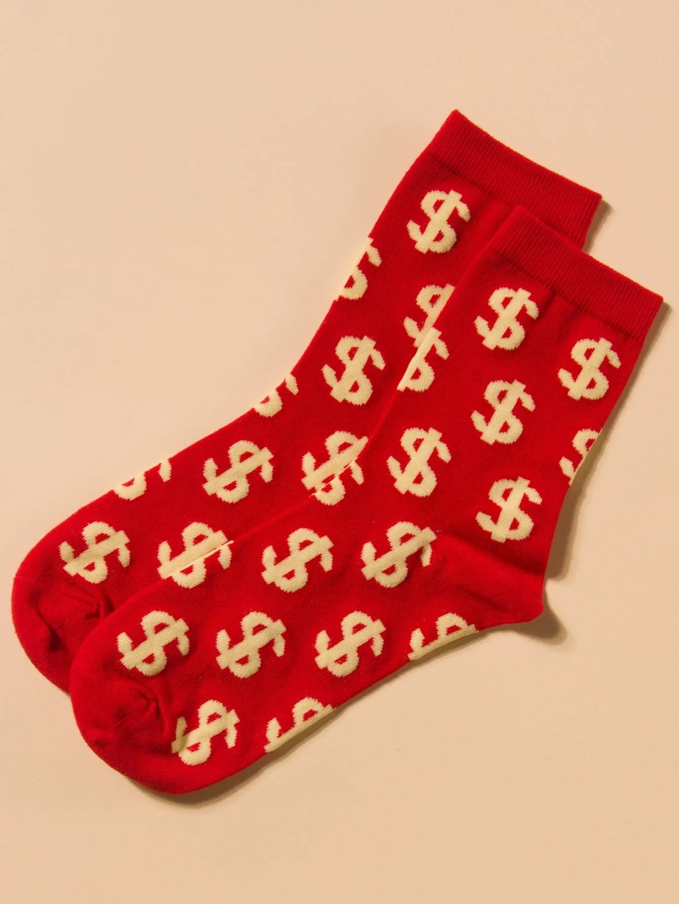 Dollar Sign Crew Socks Funny Socks for Men Novelty Socks Funky Socks Gift for