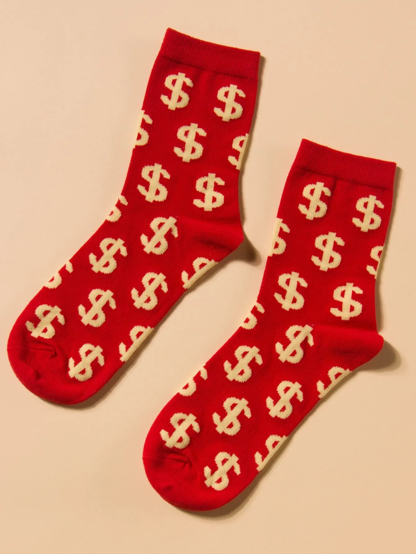 Dollar Sign Crew Socks Funny Socks for Men Novelty Socks Funky Socks Gift for