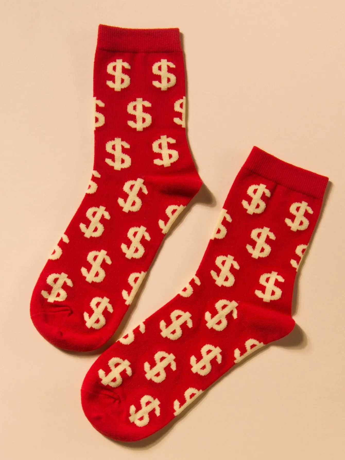 Dollar Sign Crew Socks Funny Socks for Men Novelty Socks Funky Socks Gift for