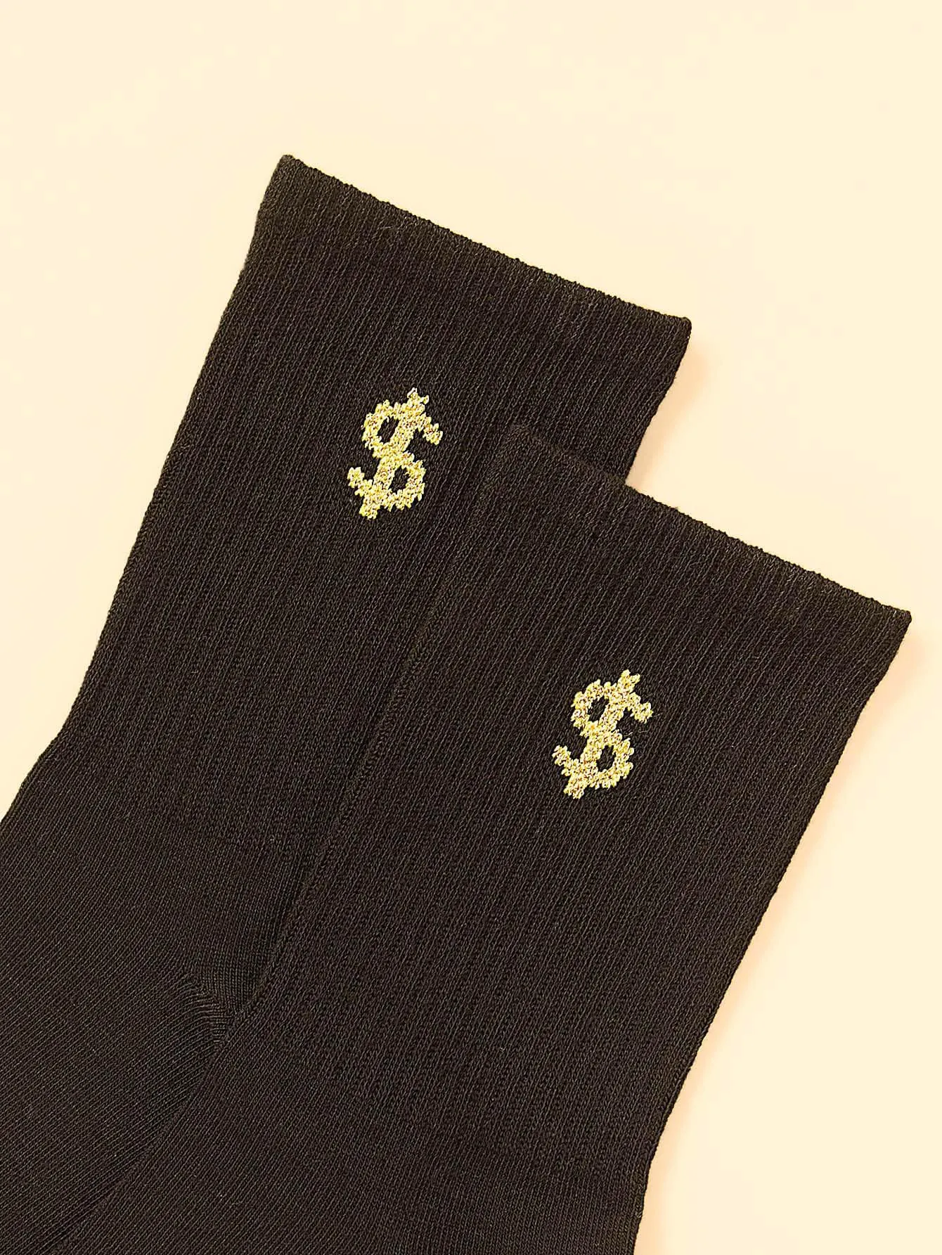 Dollar Symbol Crew Socks Silly Socks for Men Funky Socks Funny Socks Novelty