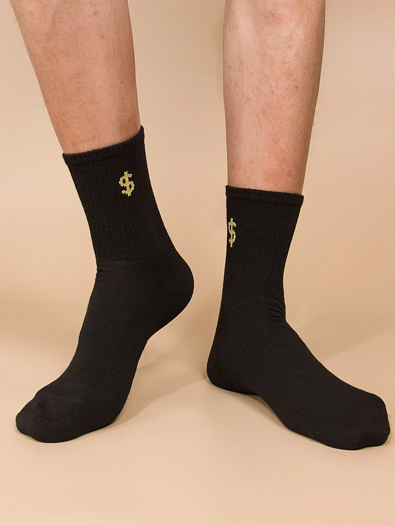 Dollar Symbol Crew Socks Silly Socks for Men Funky Socks Funny Socks Novelty