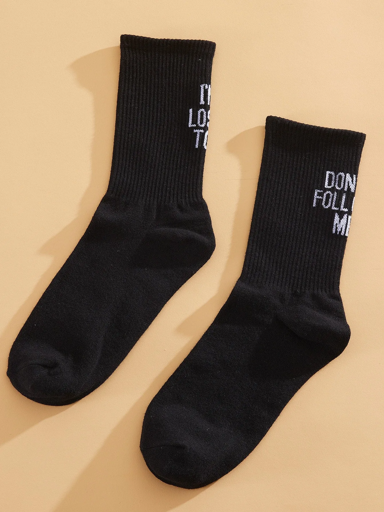 Dont Follow Me Crew Socks Funny Socks for Women Novelty Socks Funky Socks Gift