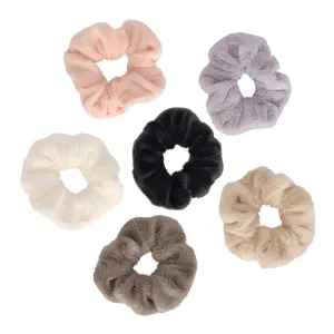 FAUX FUR SCRUNCHIES BUNDLE OF 6