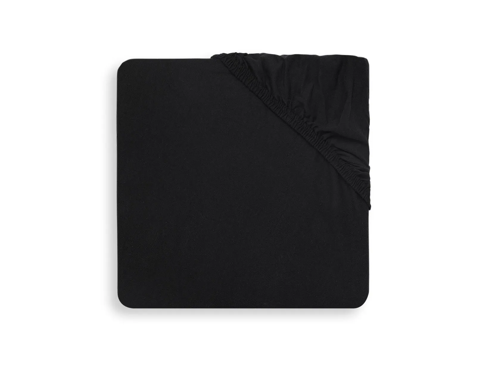 Fitted Sheet Jersey 60x120cm - Black