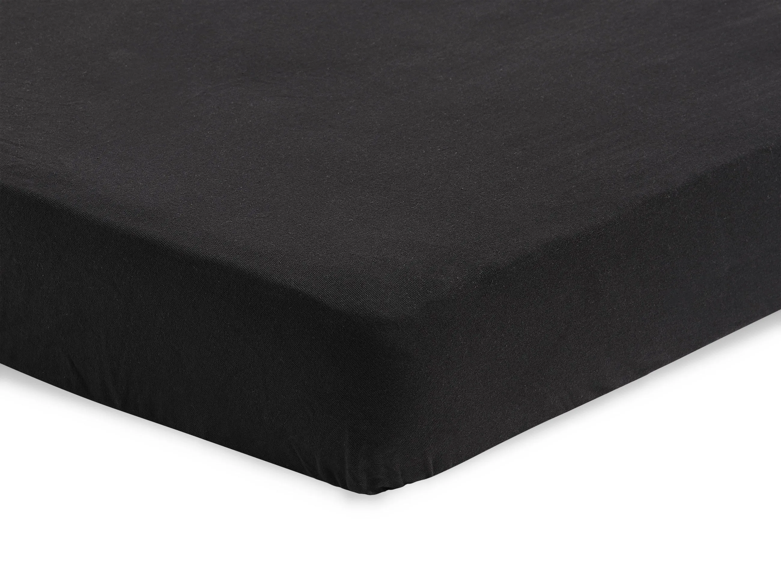 Fitted Sheet Jersey 60x120cm - Black