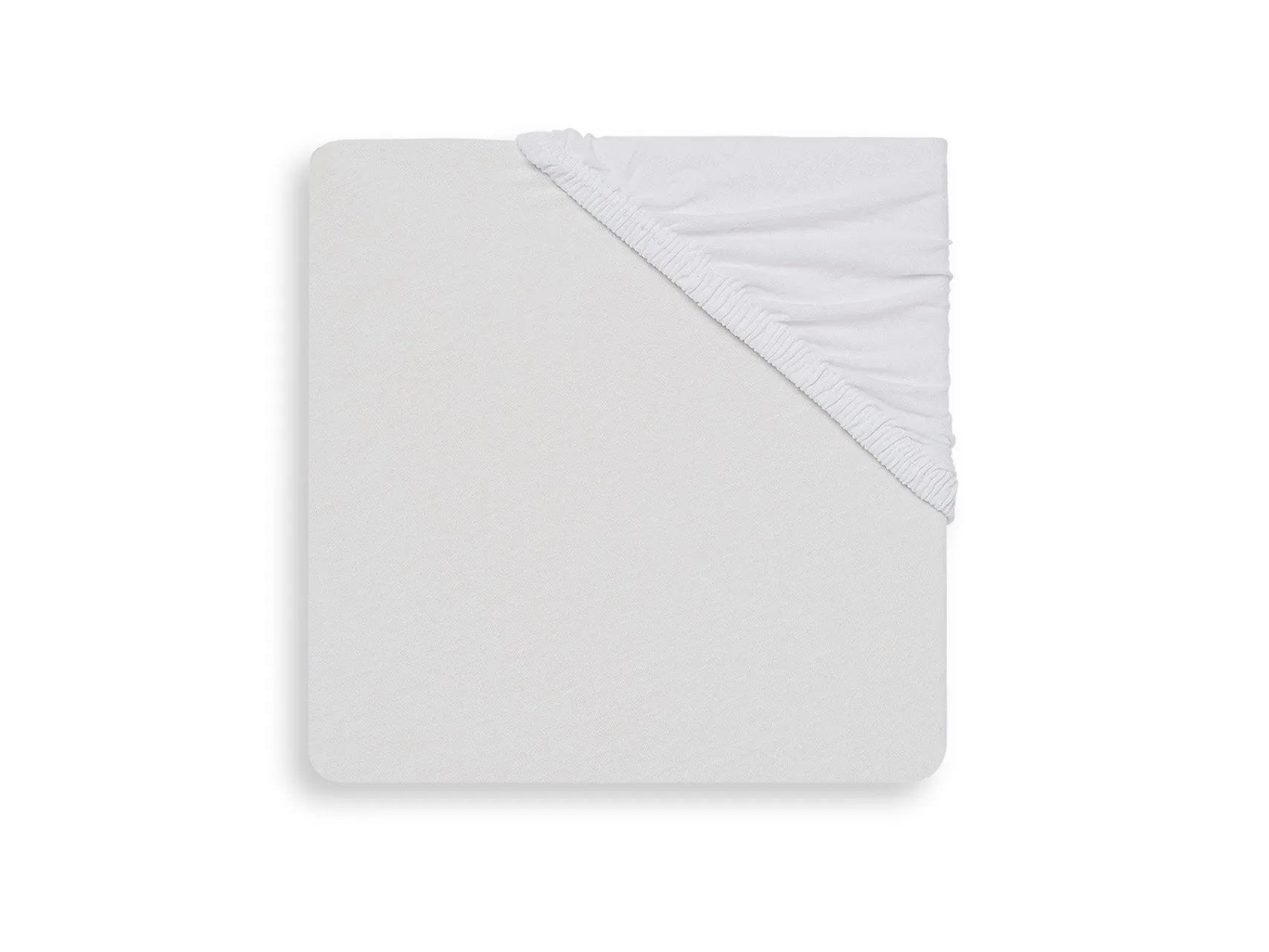 Fitted Sheet Jersey 60x120cm - White