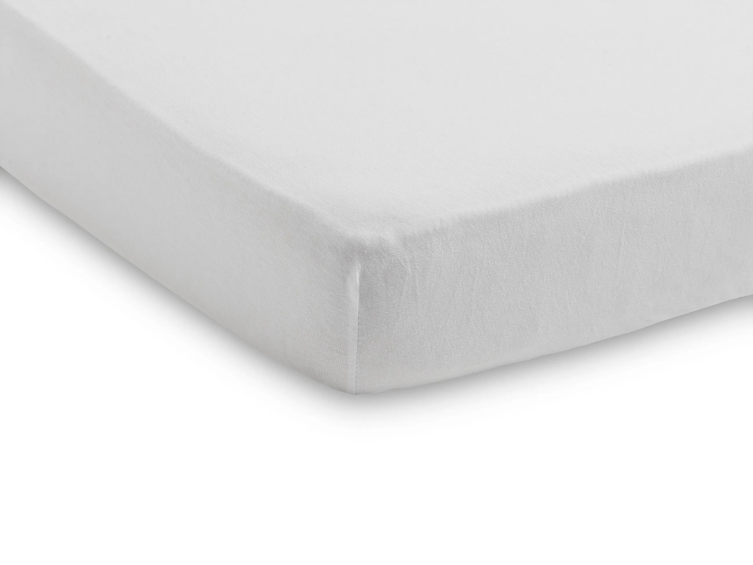 Fitted Sheet Jersey 60x120cm - White