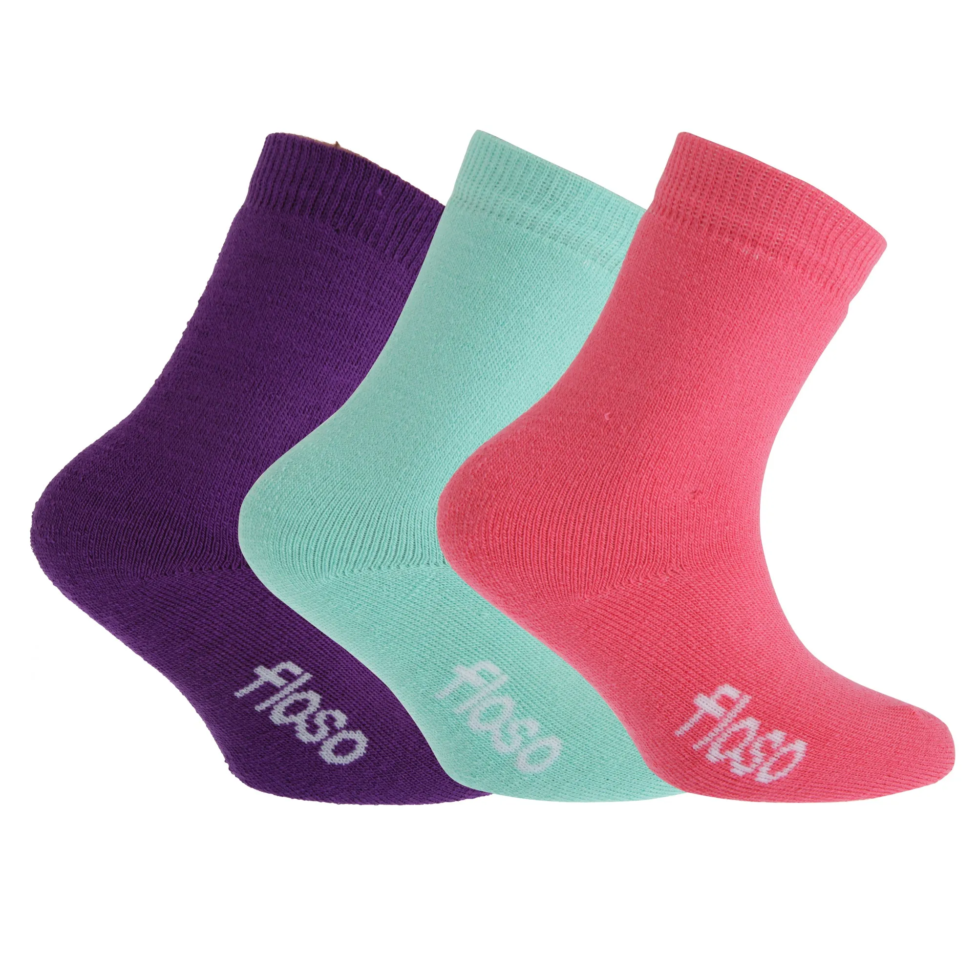 FLOSO Childrens Boys/Girls Winter Thermal Socks (Pack Of 3)