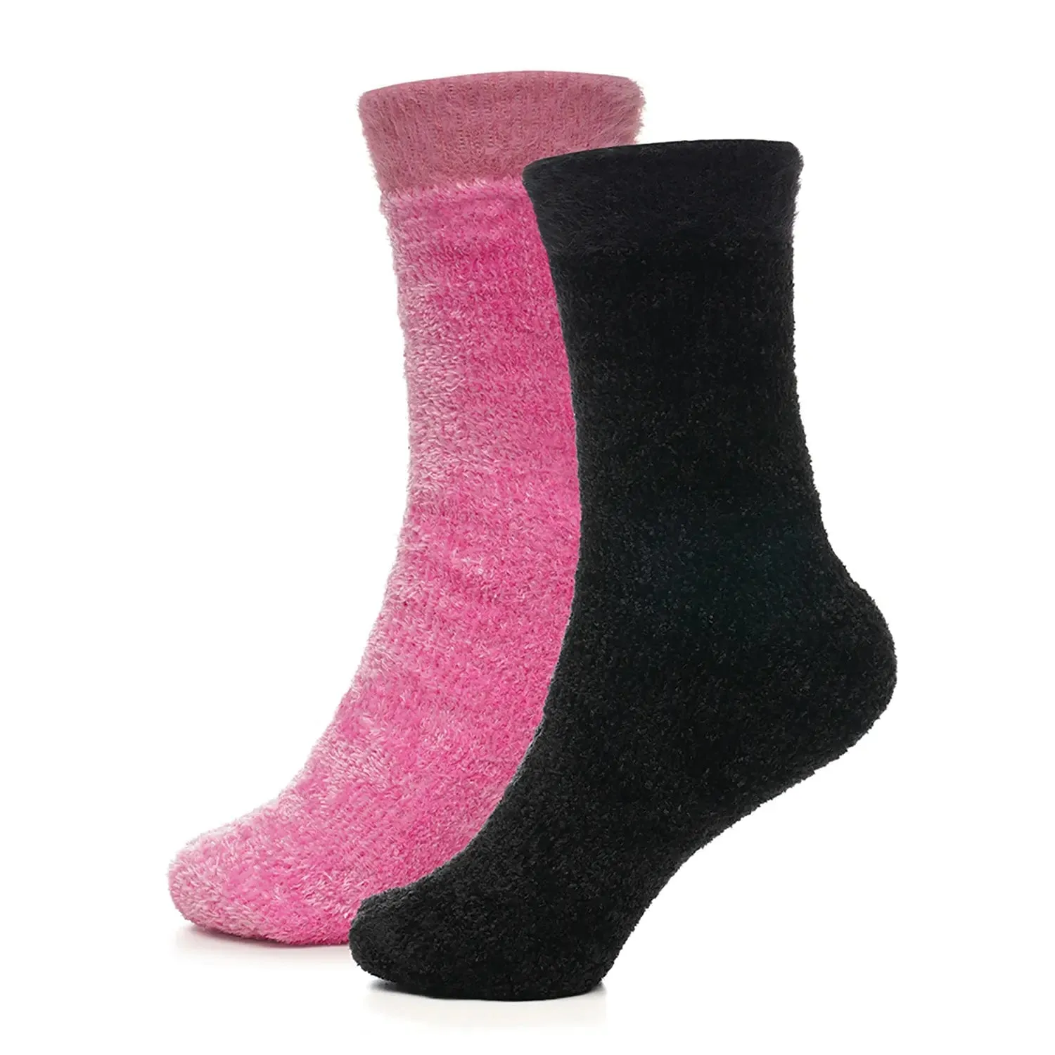 Foxbury Ladies Velvet Socks Pack of 2 Pairs Super Soft Size UK 4-8