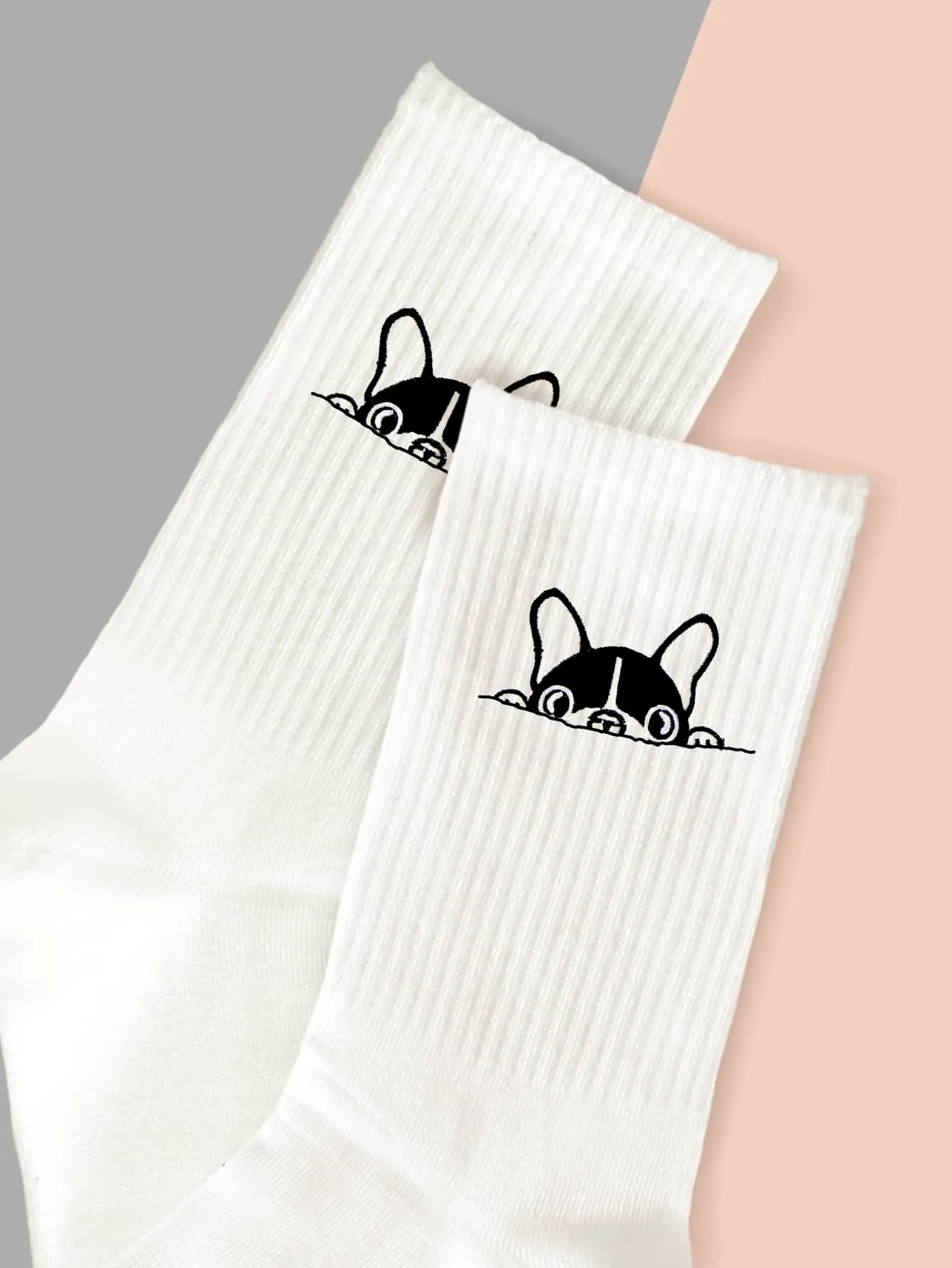 French Bulldog Crew Socks Silly Socks for Women Funky Socks Funny Socks Novelty