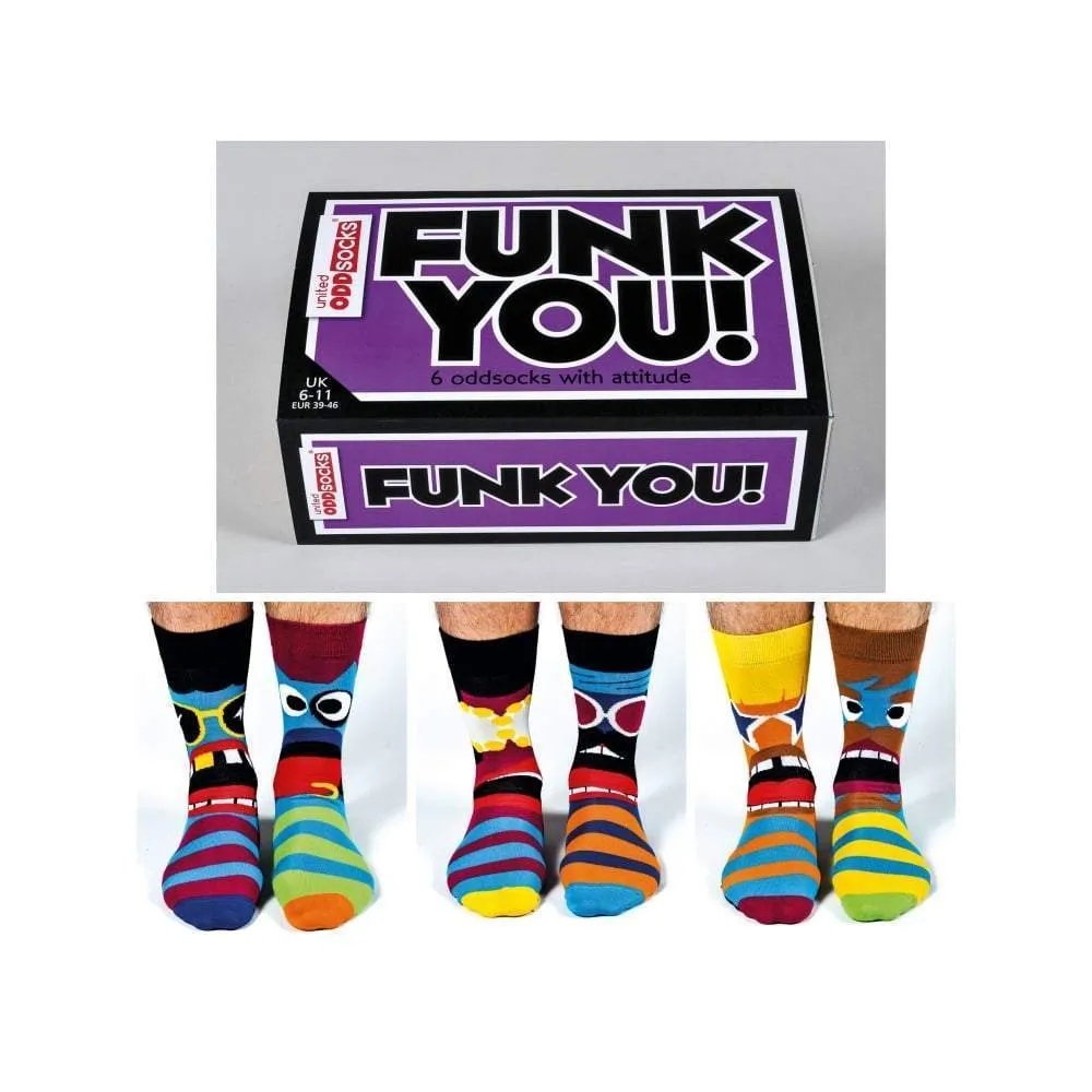 Funk You Mens Odd Socks - UK 6-11