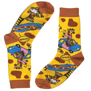 Funky Socks Co - Inconvenienced Giraffes Socks