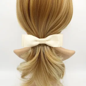 glossy satin layered hair bow basic style for women