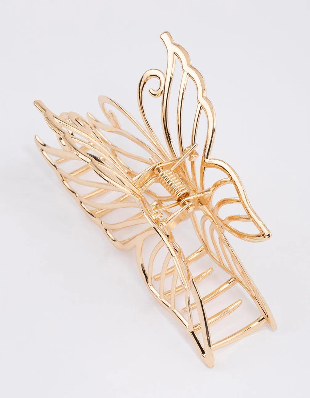 Gold Detailed Butterfly Hair Claw Clip