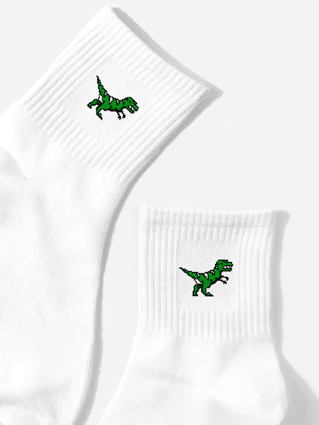 Green Dinosaur Crew Socks Funny Socks for Women Novelty Socks Funky Socks Gift