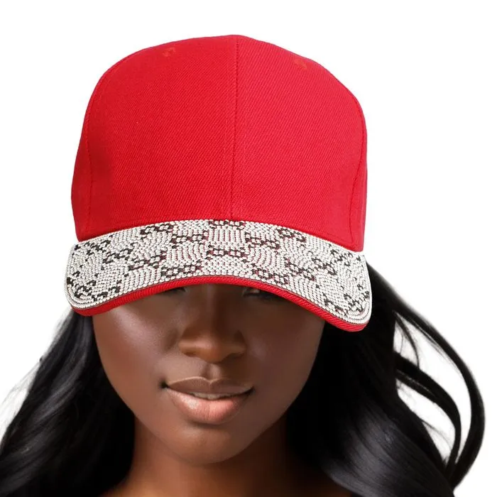 Hat Monogram Bling Baseball Cap for Women