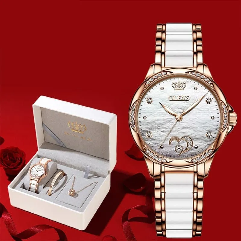 Heart Diamond Dress Watch