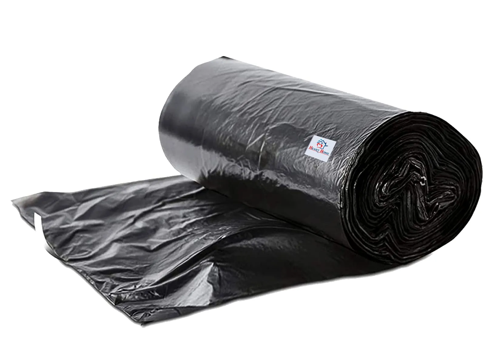 Heart Home Small 210 Garbage Bags/Dustbin Bags, 17x19 Inches (Black)-HS41HEARTHH24013