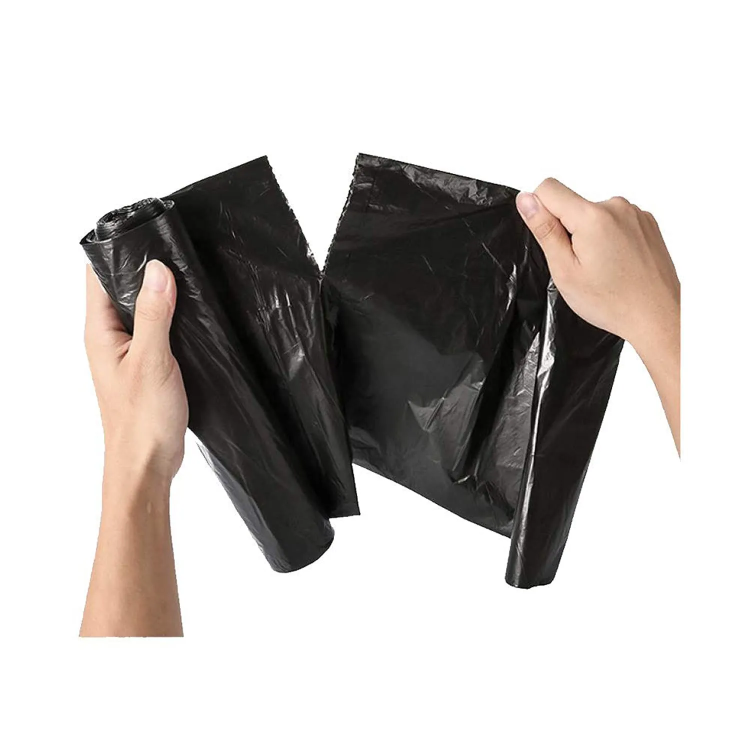 Heart Home Small 210 Garbage Bags/Dustbin Bags, 17x19 Inches (Black)-HS41HEARTHH24013