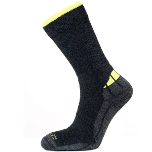 Horizon Performance Merino Hiker Men's Walking Socks - Charcoal/Lime