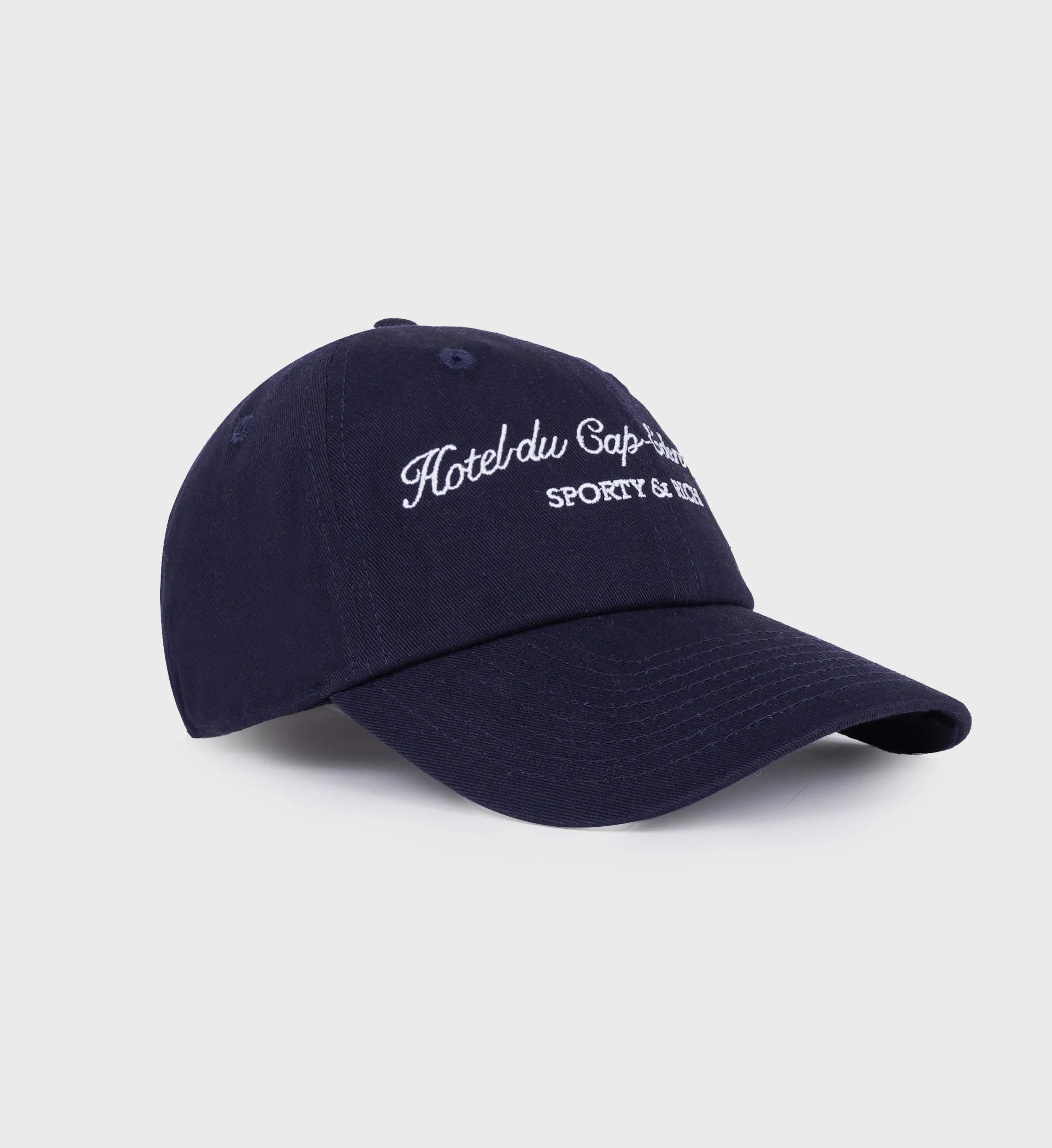 Hotel du Cap Cursive Hat - Navy/White