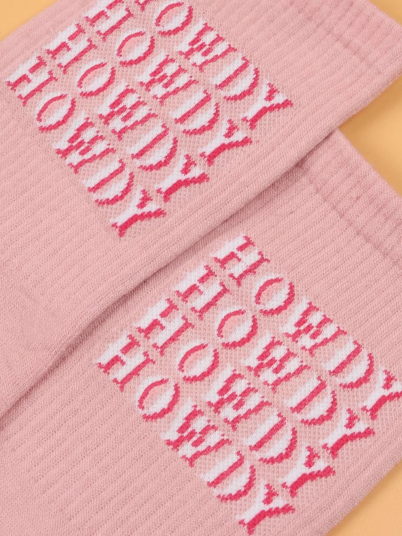 Howdy Crew Socks Pink Socks for Women Fun Socks Funky Socks Novelty Socks